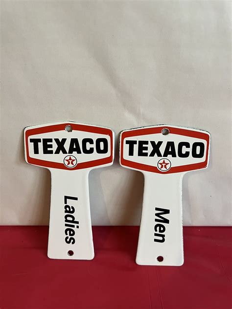 VINTAGE PORCELAIN TEXACO GAS STATION RESTROOM KEY HOLDERS GAS OIL SIGNS -- Antique Price Guide ...