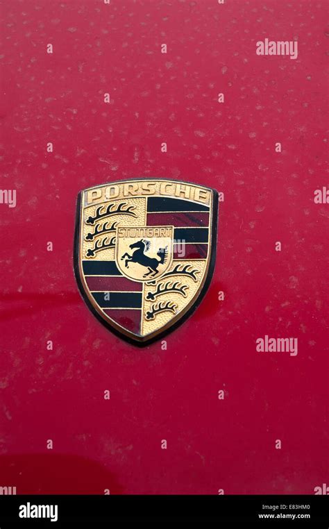 Porsche Emblem Stock Photo - Alamy