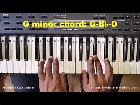 G Minor Chord Piano - Sheet and Chords Collection