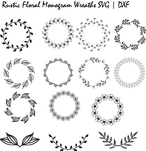 Free Flower Monogram Frame Svg | Best Flower Site