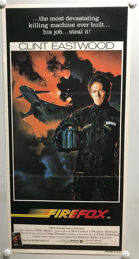 ORIGINAL DAYBILL MOVIE POSTER - FIREFOX - CLINT EASTWOOD - X Marks The Shop