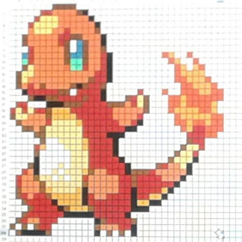 Charmander Pixel Art | Pokémon Amino