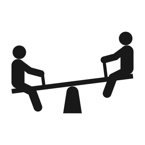 seesaw icon vector 26531991 Vector Art at Vecteezy