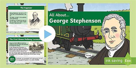 KS1 All About George Stephenson PowerPoint (teacher made)