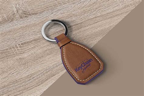 Download This Free Leather Keychain Mockup in PSD - Designhooks