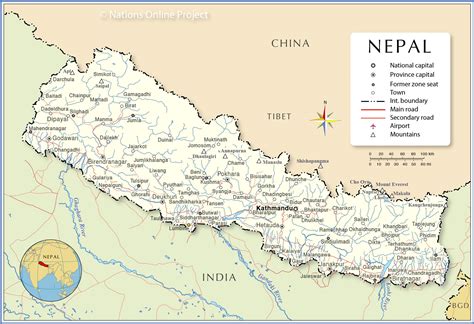 Political Map of Nepal - Nations Online Project