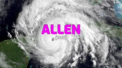 The Track of Hurricane Allen (1980) - YouTube