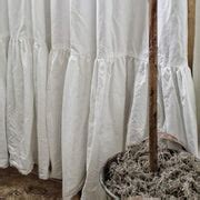 Ruffle White Farmhouse Shower Curtain | Simply French Market
