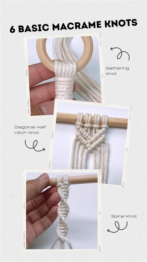 Basic macrame knots guide for beginners – Artofit