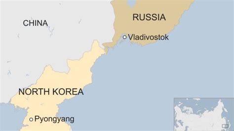 Map Of Russia And North Korea