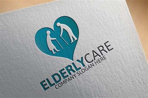 Elderly Care Logo Template | Elderly care, Care logo, Logo templates