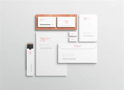 Free Minimalist White Stationary Mockup PSD - Good Mockups