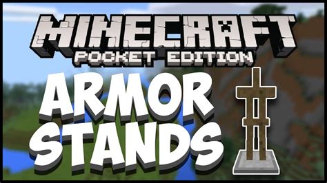 ARMOR STANDS MOD | REVIEW | Minecraft PE - YouTube