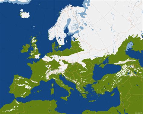 Snow coverage in Europe as of 17th of March | Snow and ice, Hemisphere, Map