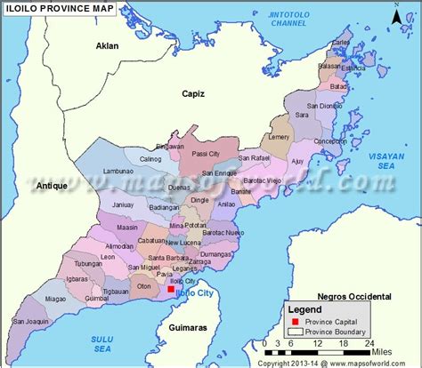 Iloilo Map | Map of Iloilo Province, Philippines