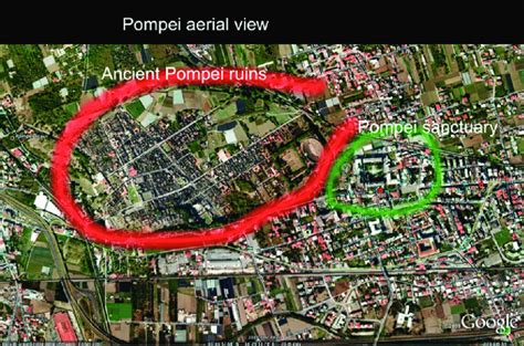 Pompeii Ruins Map