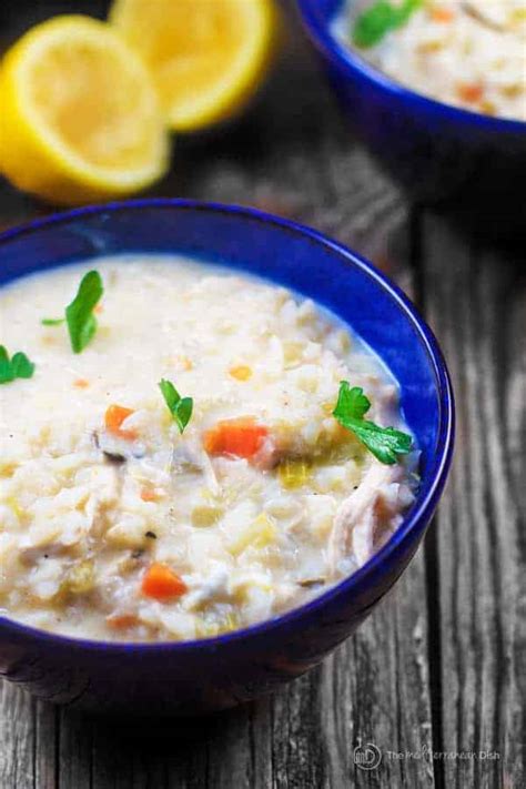 Avgolemono Soup Recipe | the Mediterranean Dish