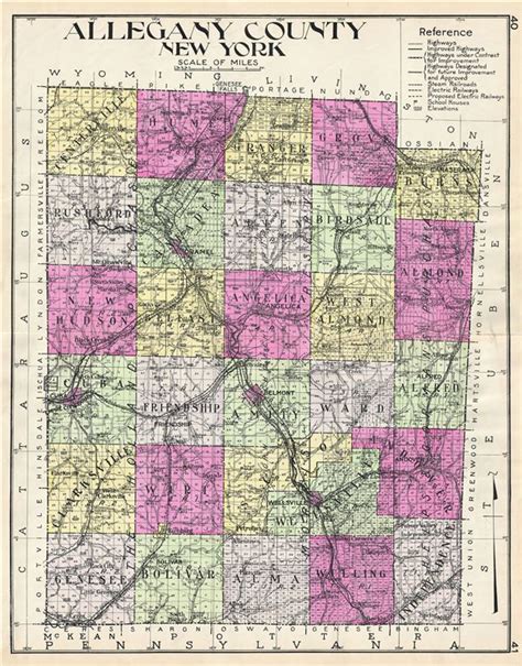 Allegany County New York.: Geographicus Rare Antique Maps