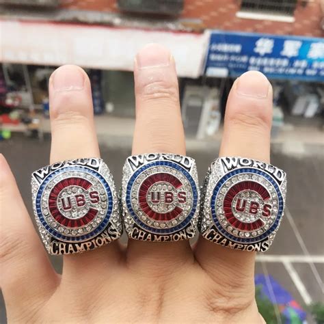 2016 Chicago Cubs World Series Championship Ring Size 8 14 Bryant ...