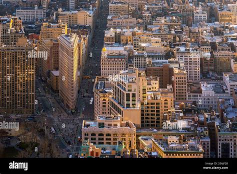 Aerial view of Manhattan skyline New York City Stock Photo - Alamy