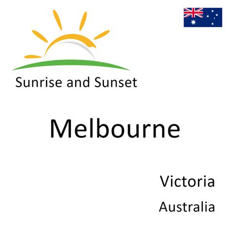 Sunrise and Sunset Times in Melbourne, Victoria, Australia