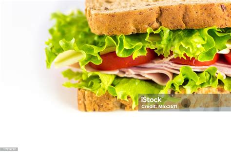 Turkey Sandwich Stock Photo - Download Image Now - Bread, Brown Bread ...