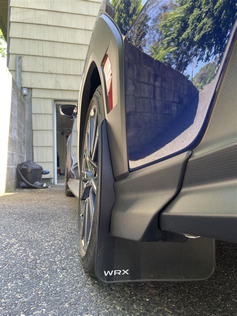 Subaru OEM Mudflap Set Black w/ WRX Logo 2022 WRX - Subimods.com