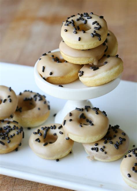 Baked Mini Cake Doughnuts with Maple Glaze {Recipe} - Glorious Treats