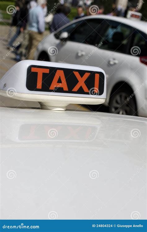 White taxi stock photo. Image of passenger, white, transport - 24804324