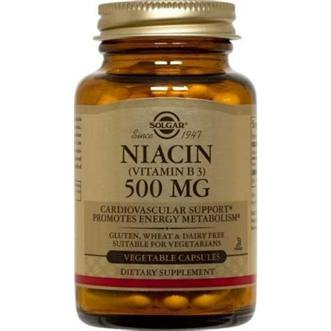 Solgar Niacin Vitamin B3 500 mg Vegetable Capsules, 250 Ct - Walmart.com - Walmart.com