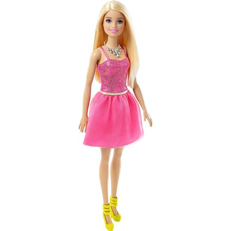 Barbie Básica Glitz Vestido Rosa Tulê - Mattel em Promoção na ...