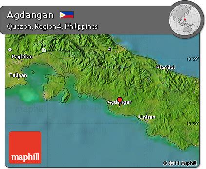 Free Satellite Map of Agdangan