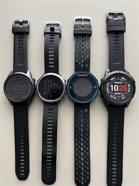 Size comparison L to R: Fenix 7s, 645, 620, Epix 2 : r/Garmin