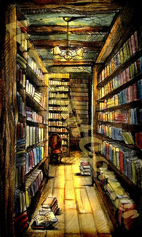 Library Illustration by LourdesHN on DeviantArt