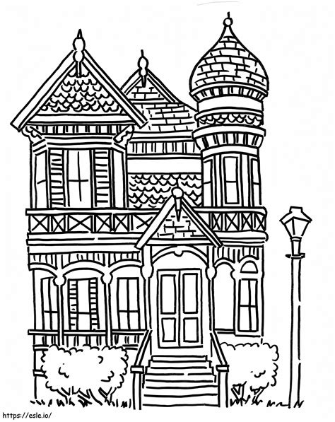 Mansion 2 coloring page