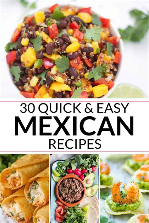 30 Easy Mexican Recipes - It Is a Keeper