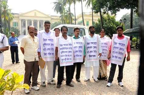 Gram Panchayat members' demonstration