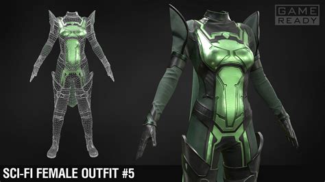 ArtStation - Sci-fi female outfit #5 / Future / Fantastic / Boots ...