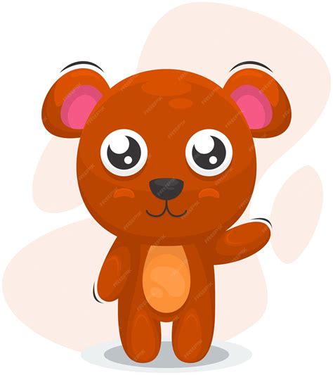 Premium Vector | Cute bear illustration logo design