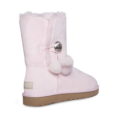 UGG Bailey Button Puff Seashell Pink Boots - Women's – MyCozyBoots