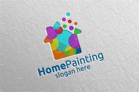 Home Painting Vector Logo Design 7 | Vector logo design, Vector logo ...