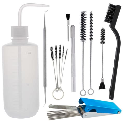 Master Airbrush 25 Piece Professional Airbrush & Spray Gun Cleaning Kit Plus 16oz Wash Bottle ...