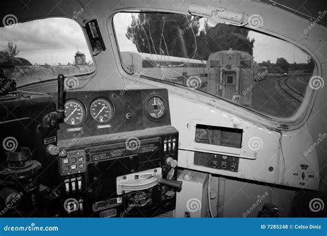 Interior of old locomotive stock photo. Image of line - 7285248