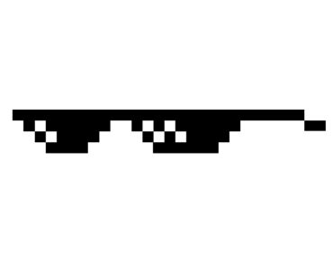 Deal With It Glasses Transparent PNG Vector Images with Transparent ...