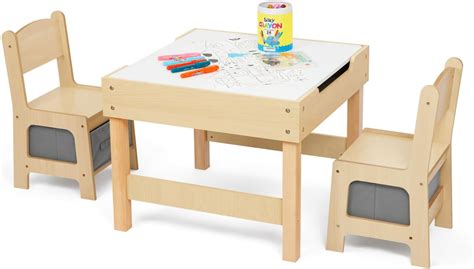 Amazon.com: OOOK 3 in1 Kids Table and Chair Set, Toddler Table and ...