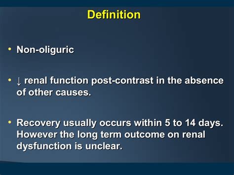 Contrast Induced Nephropathy