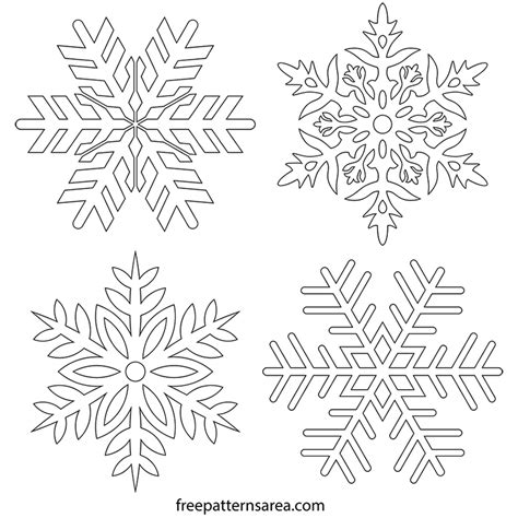 Snowflake Patterns To Trace