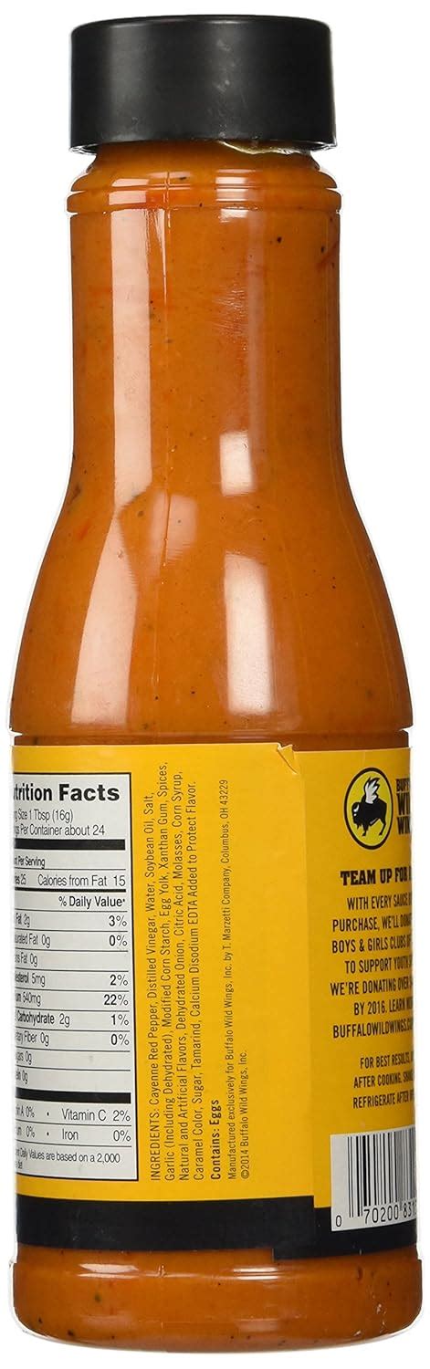 Buffalo Wild Wings Sauces Nutrition Facts - Nutrition Ftempo