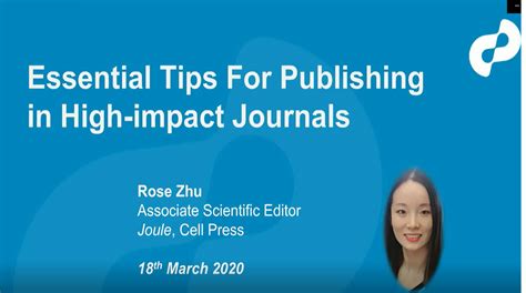 Essential tips for publishing in high-impact journals | Elsevier Researcher Academy