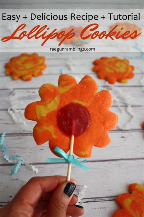 EASY Marbled Lollipop Cookies Recipe - Rae Gun Ramblings